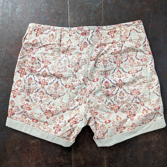 Anthropology Pilcro The Wanderer Floral Rose High-rise Shorts, Size 27 - Picture 2 of 11